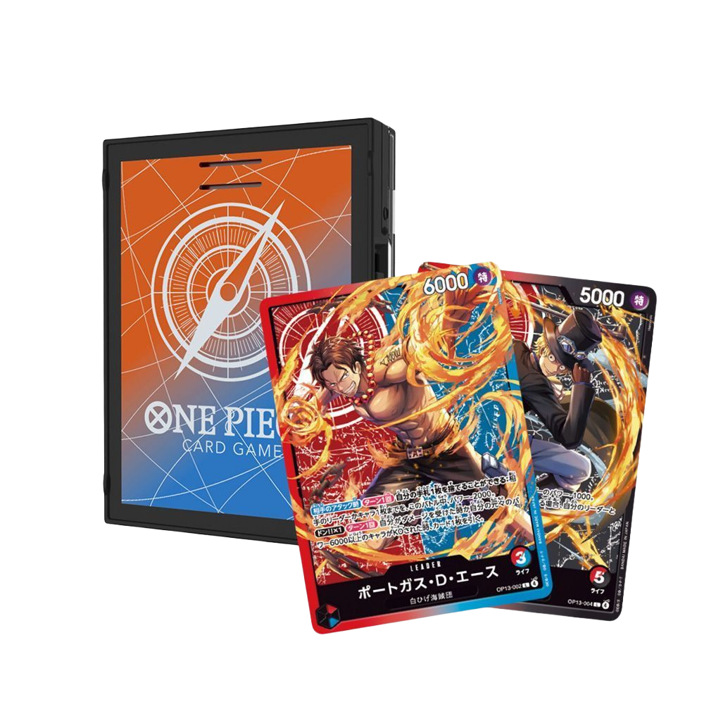 エース&サボ　リーダーカード　SL-04 One Piece TCG - SL-04 Sound Loader Ace & Sabo Edition | Kryptic